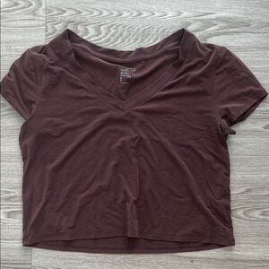Gap fit Women's V-Neck Brown Top